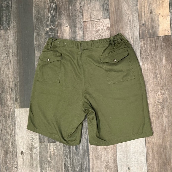 Vintage Boy Scouts of America Shorts Adult 40 Olive Green Snap Pockets Canvas - Picture 7 of 7